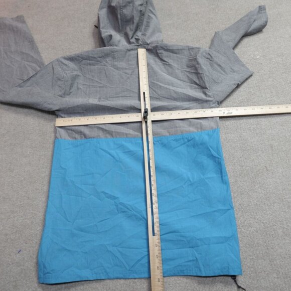 Icebreaker Merino Jacket Small Grey Blue  Anorak Wool Blend 1/4 Zip - Picture 6 of 10